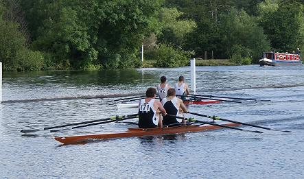 Double Scull, en route to winning vetC 2x at Henley Vets Regatta 2009